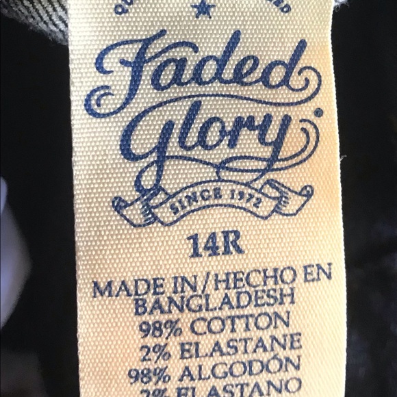 Womens Faded Glory jeans size 14R 27x27 Preowned - Picture 6 of 6